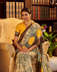 Chandan Tilak Tussar Cotton Saree