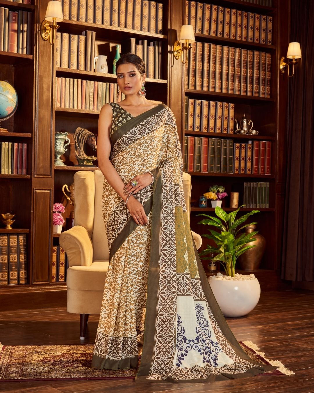 Ruhaniyat Tussar Cotton Saree