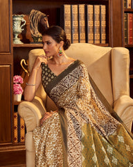 Ruhaniyat Tussar Cotton Saree