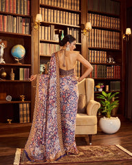 Utsav Satin Georgette Saree